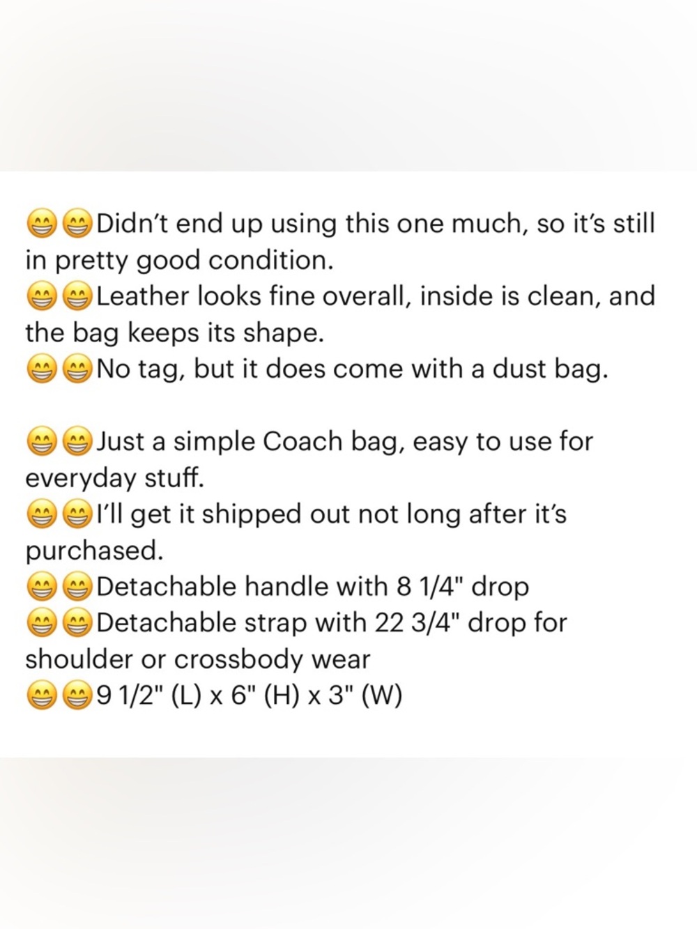 Coach crossbody/handbag - Picture 8 of 8